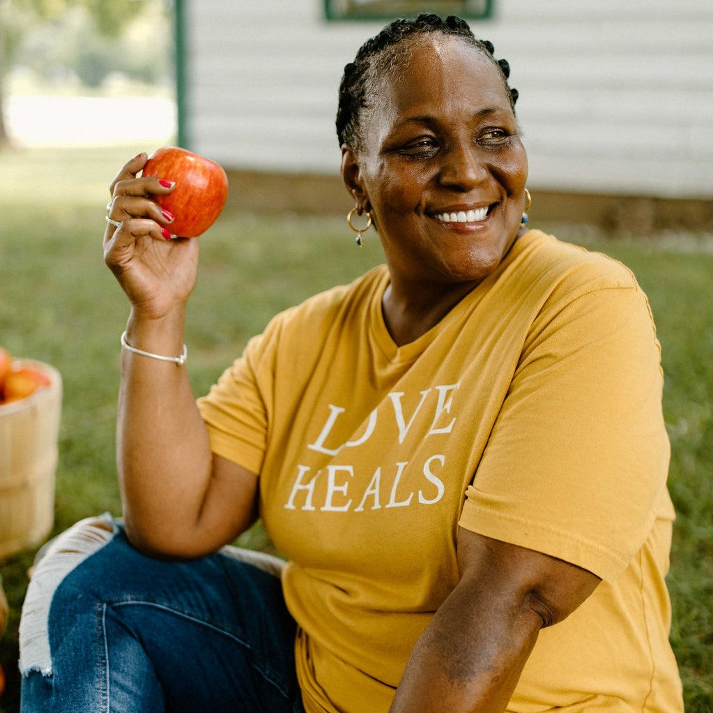 Mustard Love Heals Tee
