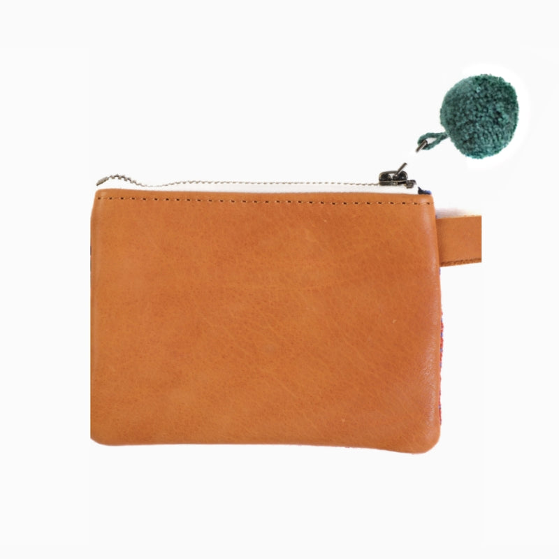 Handwoven Colorblock Coin Purse