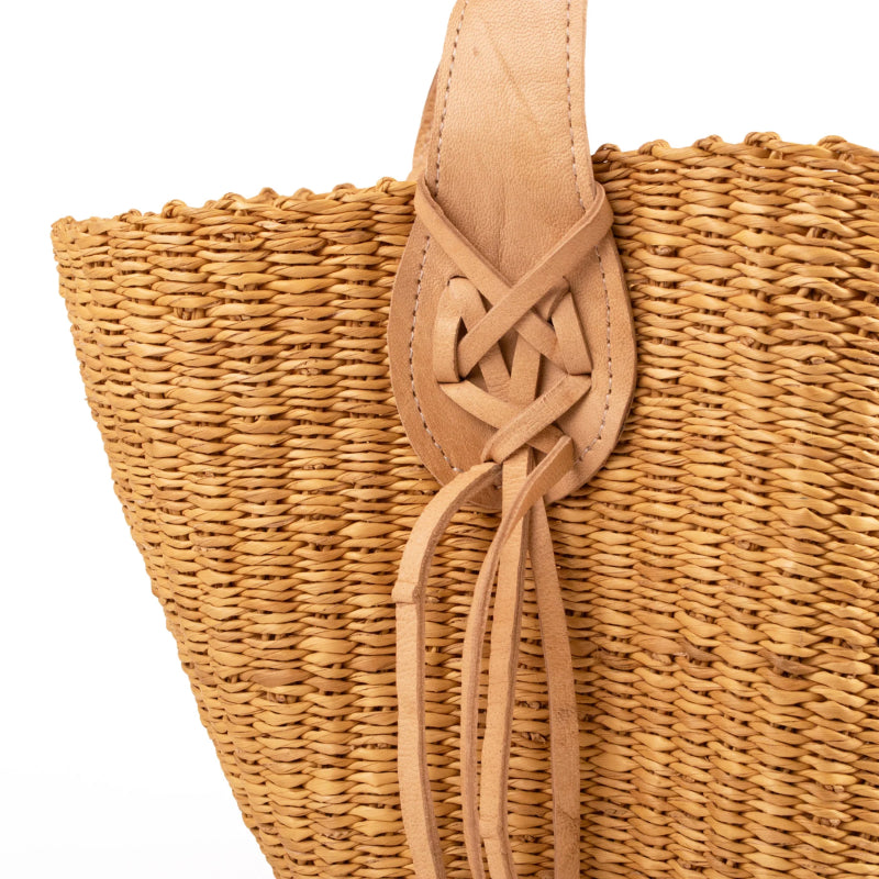 Wavy Natural Fringed Bag