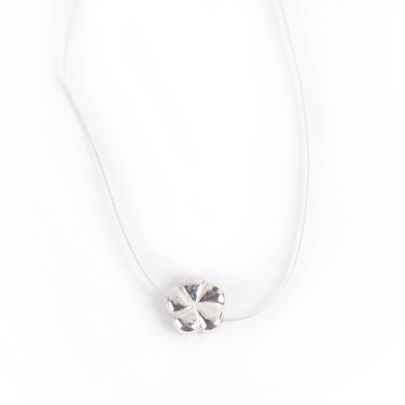 Sterling Floating Daisy Necklace