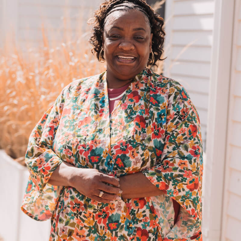 Retro Floral Open-Front Kimono