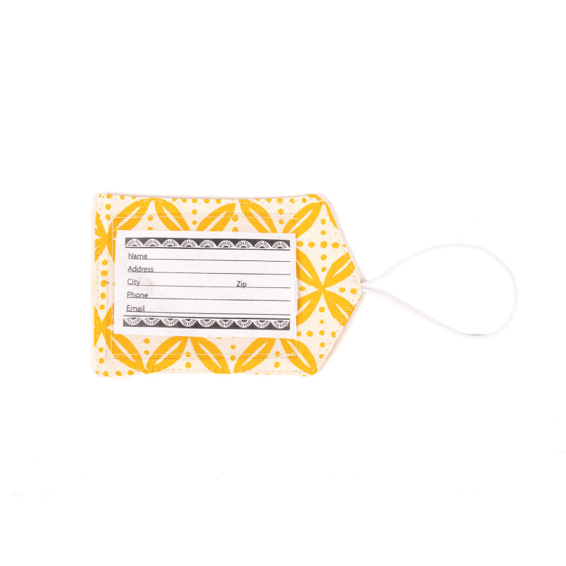 Handprinted Luggage Tag