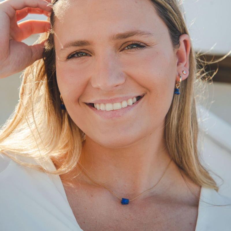 Natural Lapis Pendant Necklace