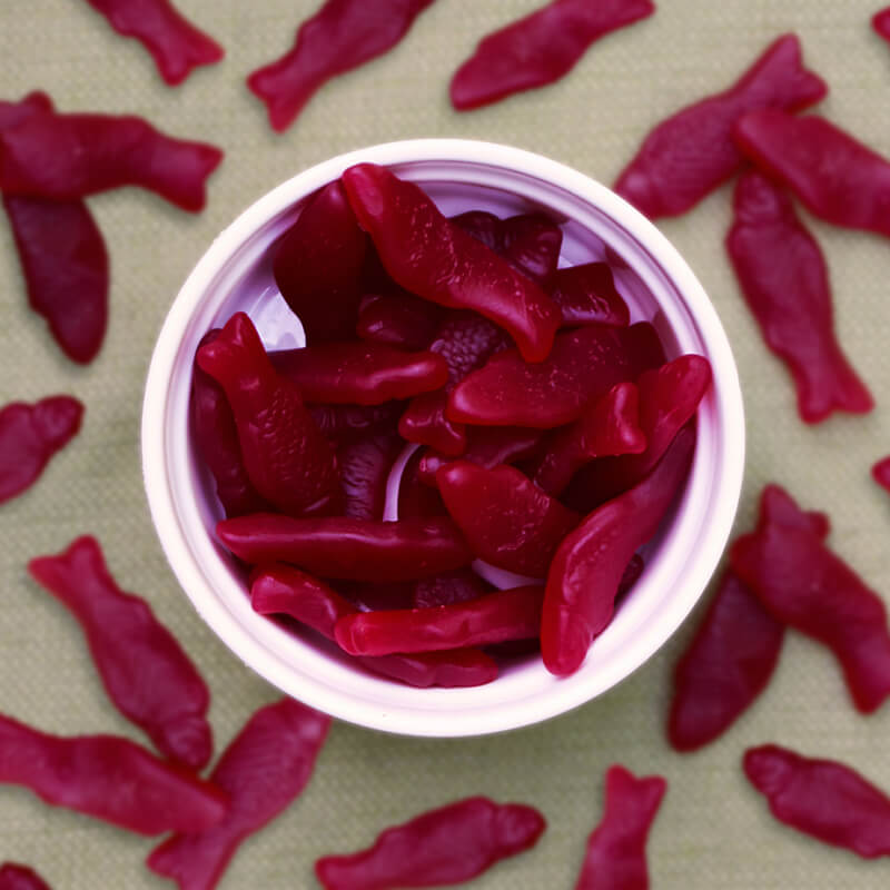 Raspberry Gummy Fish