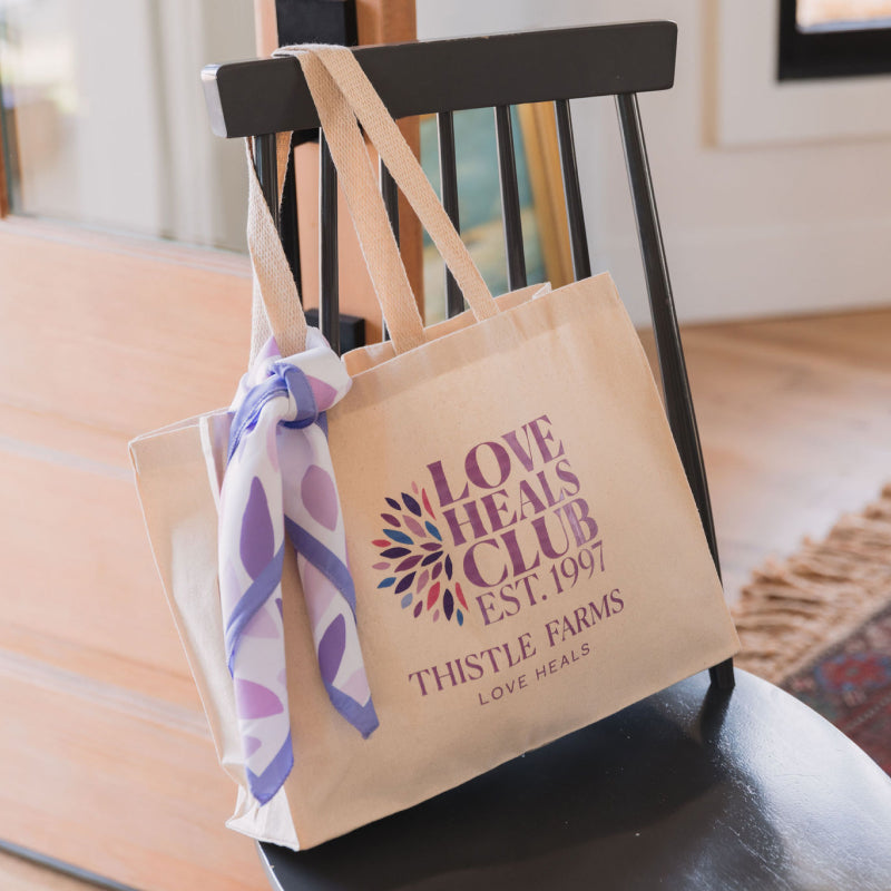 Love Heals Club Canvas Tote