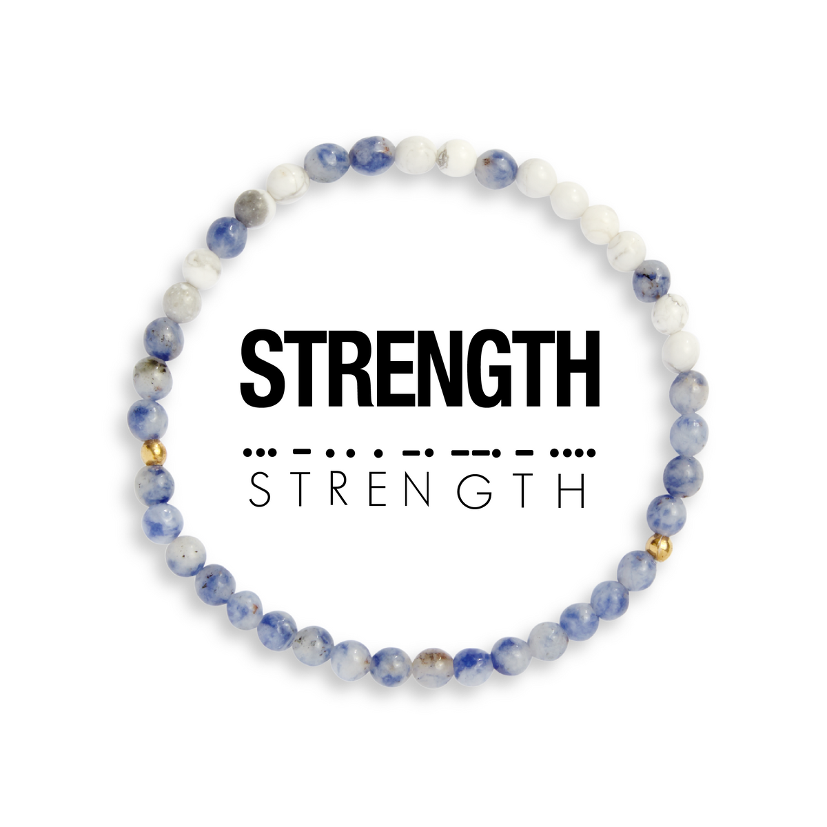 Strength Morse Code Bracelet